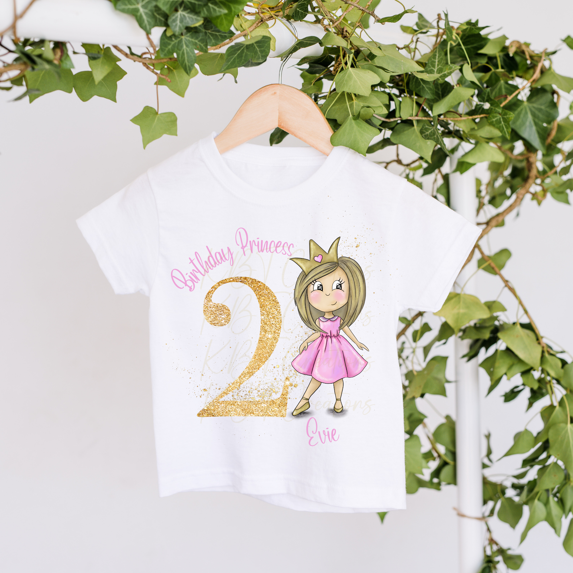 Pink Fairy Princess Birthday T-shirt