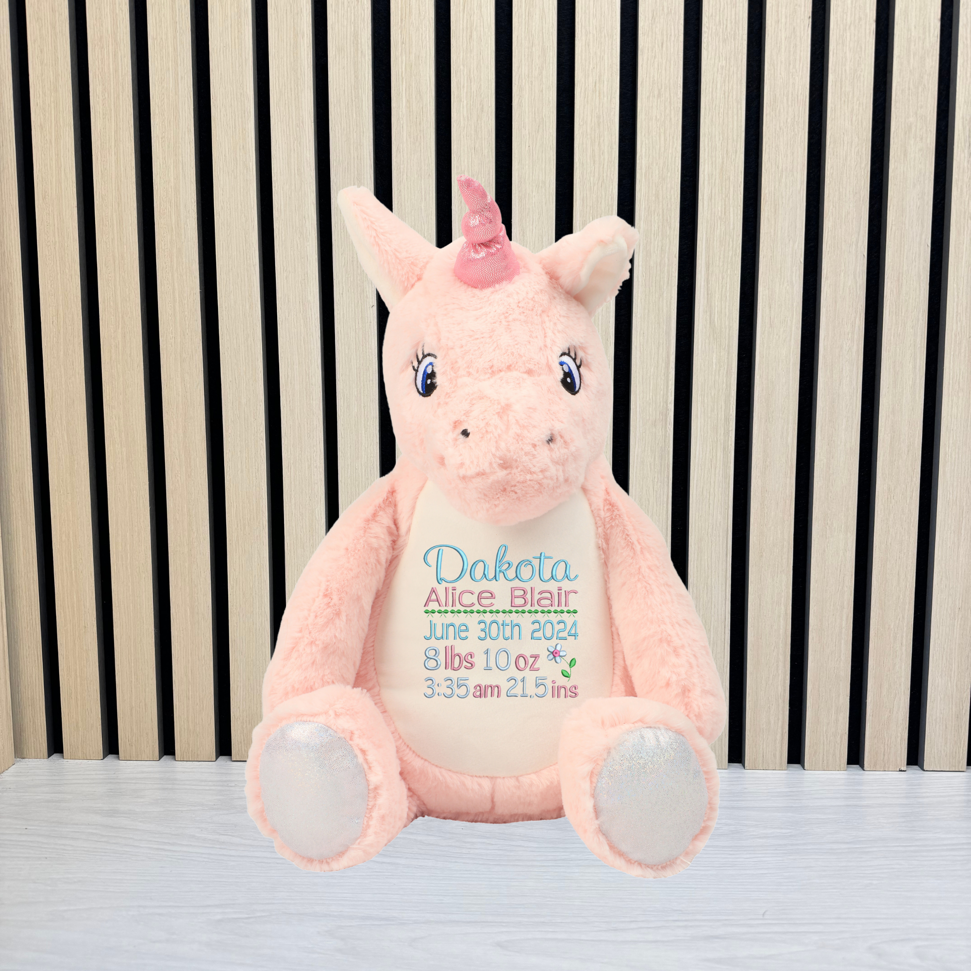 Embroidered Unicorn Teddy
