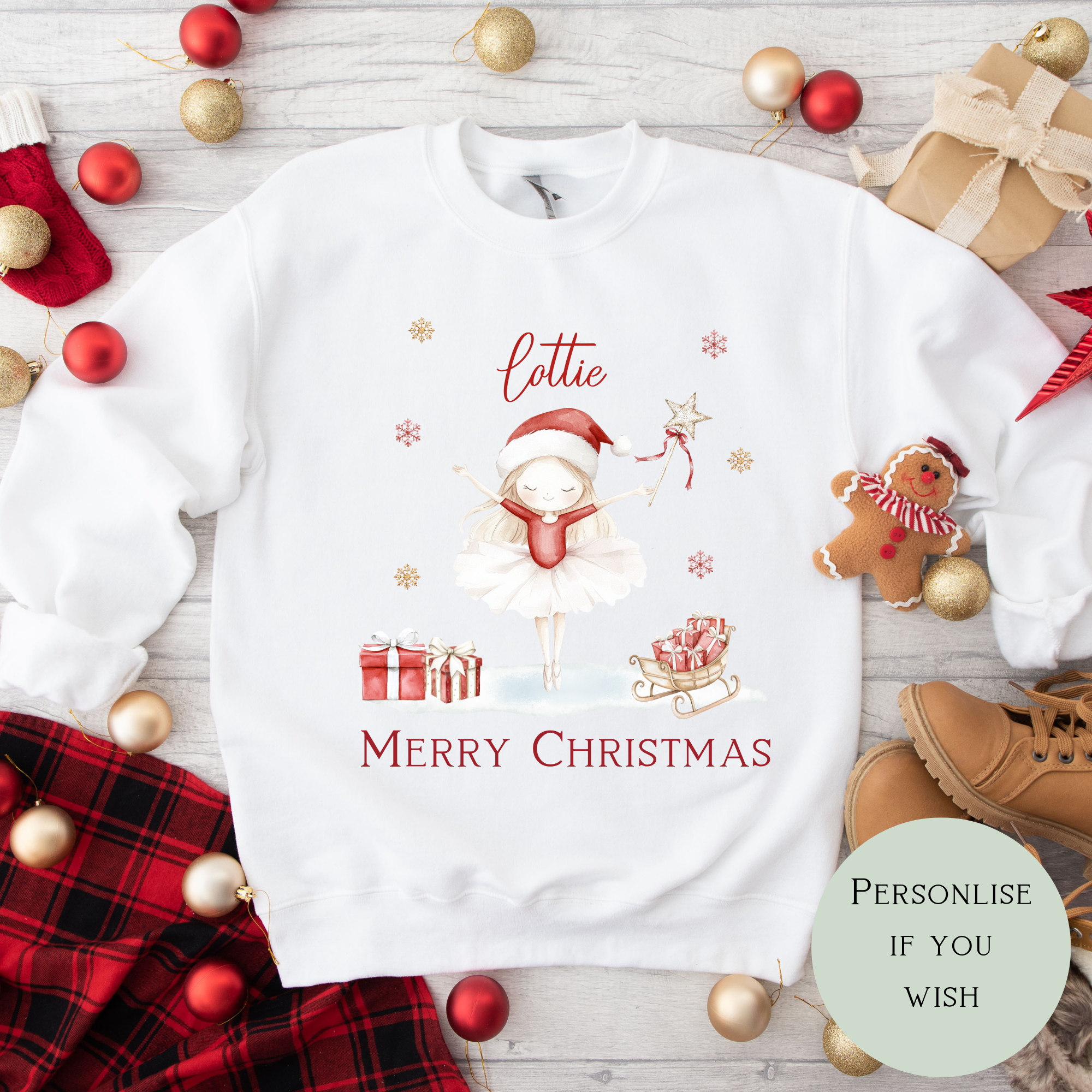 Ballerina Christmas Jumper