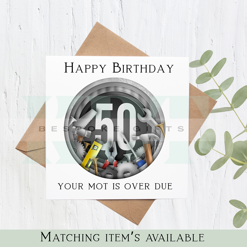 50th Birthday card