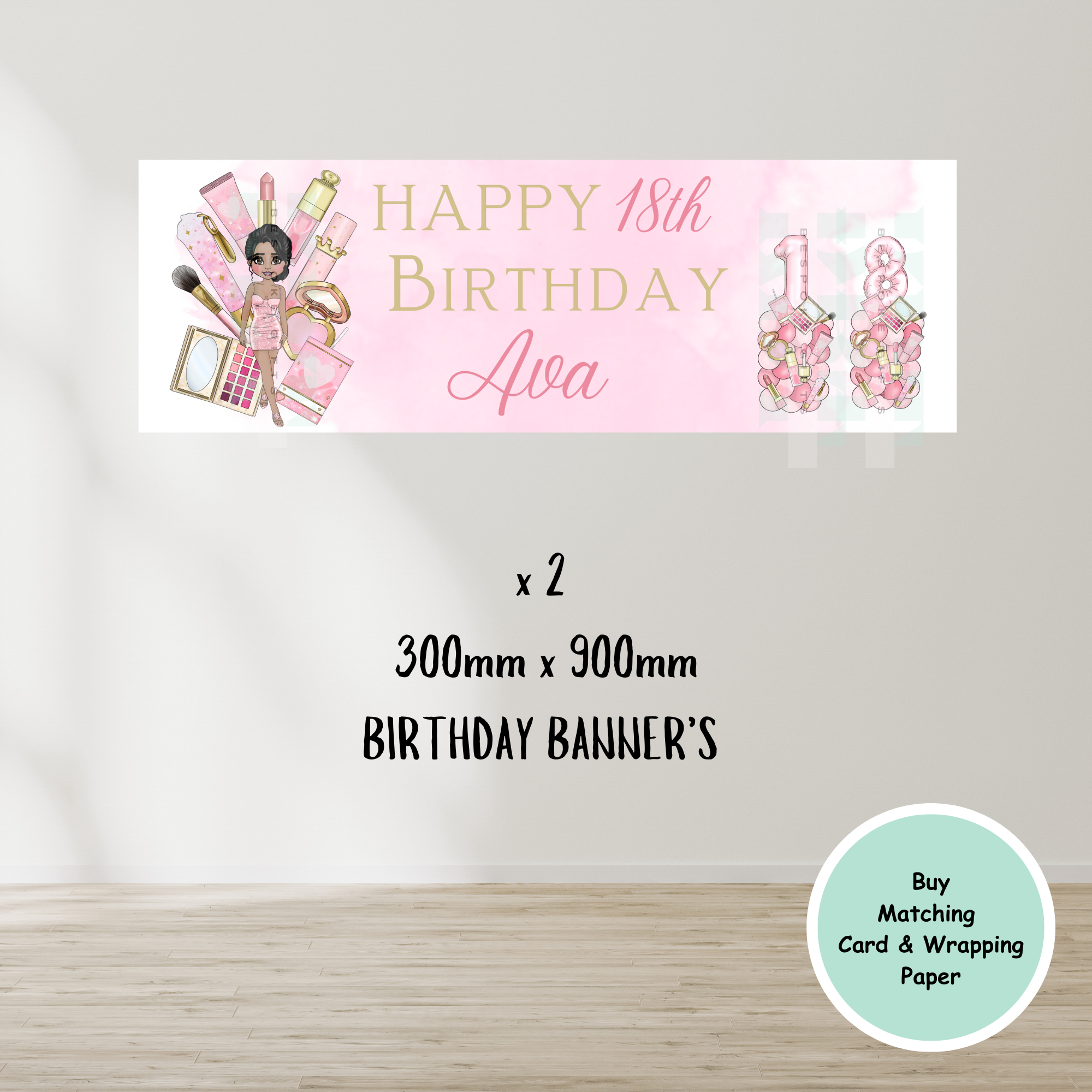 Make Up Birthday Banner's