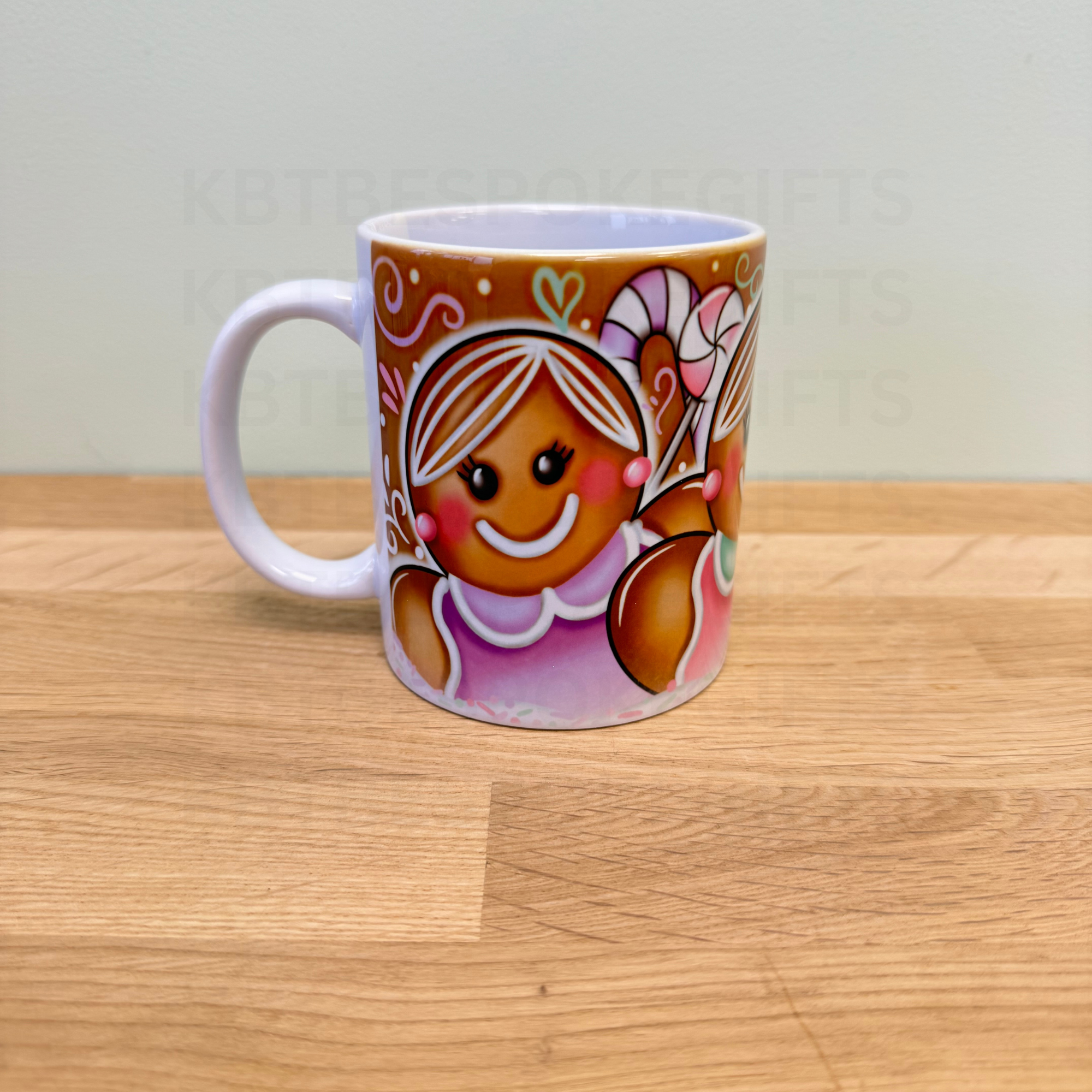 Gingerbread girl Christmas Mug
