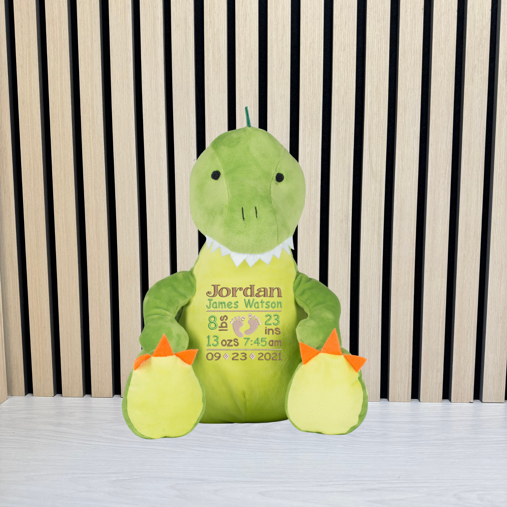 Embroidered Dinosaur Teddy