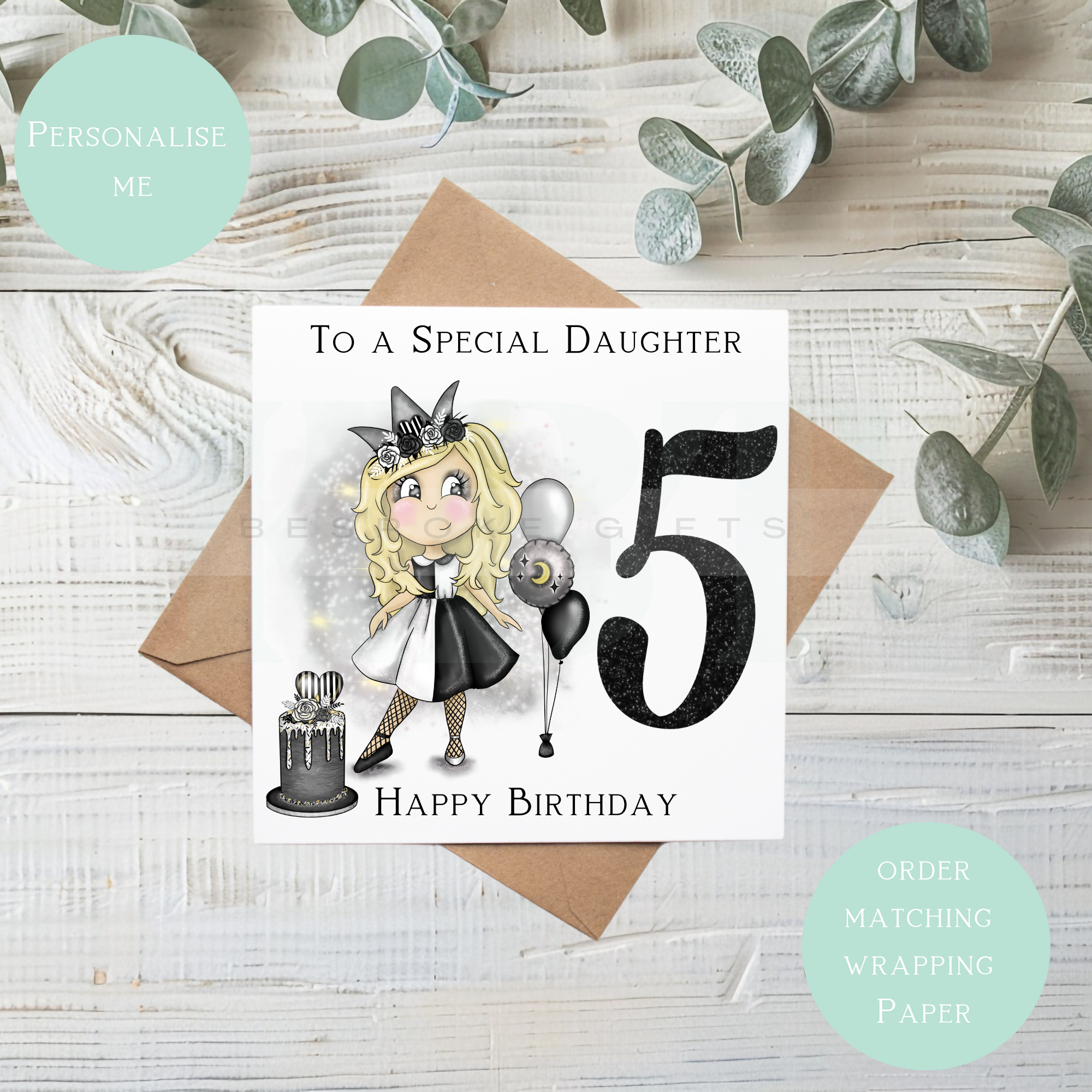 Checker's Princess Birthday Card