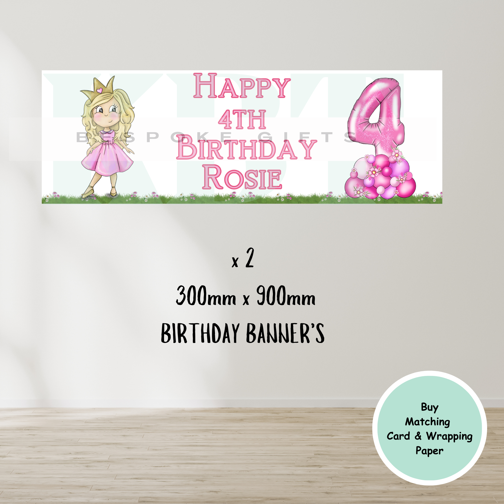 Princess birthday Banner's