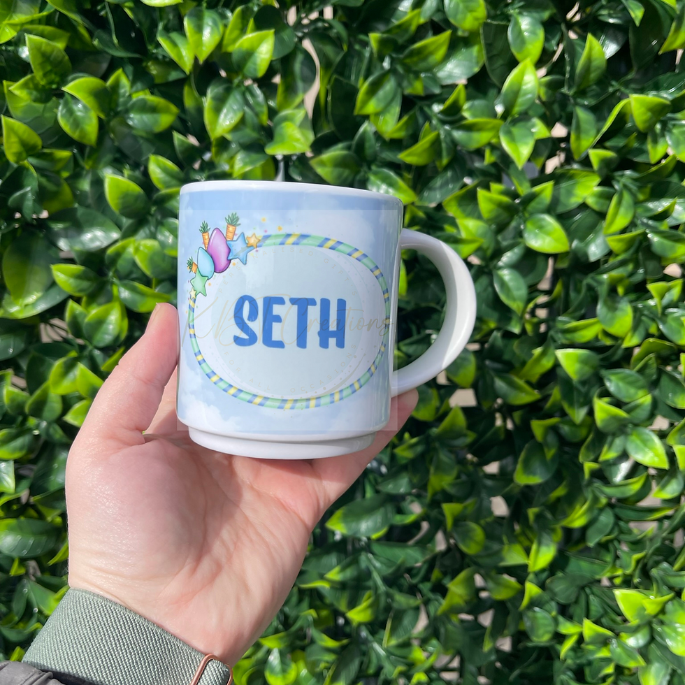 Thumbnail: Personalised Easter Bunny Gonk Children's Mug