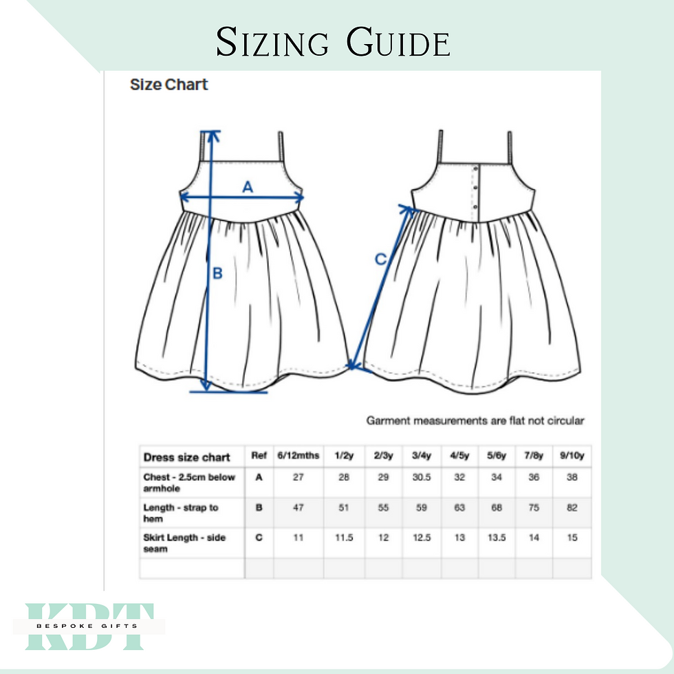 Thumbnail: Children's personalised Embroidered Strappy Dress