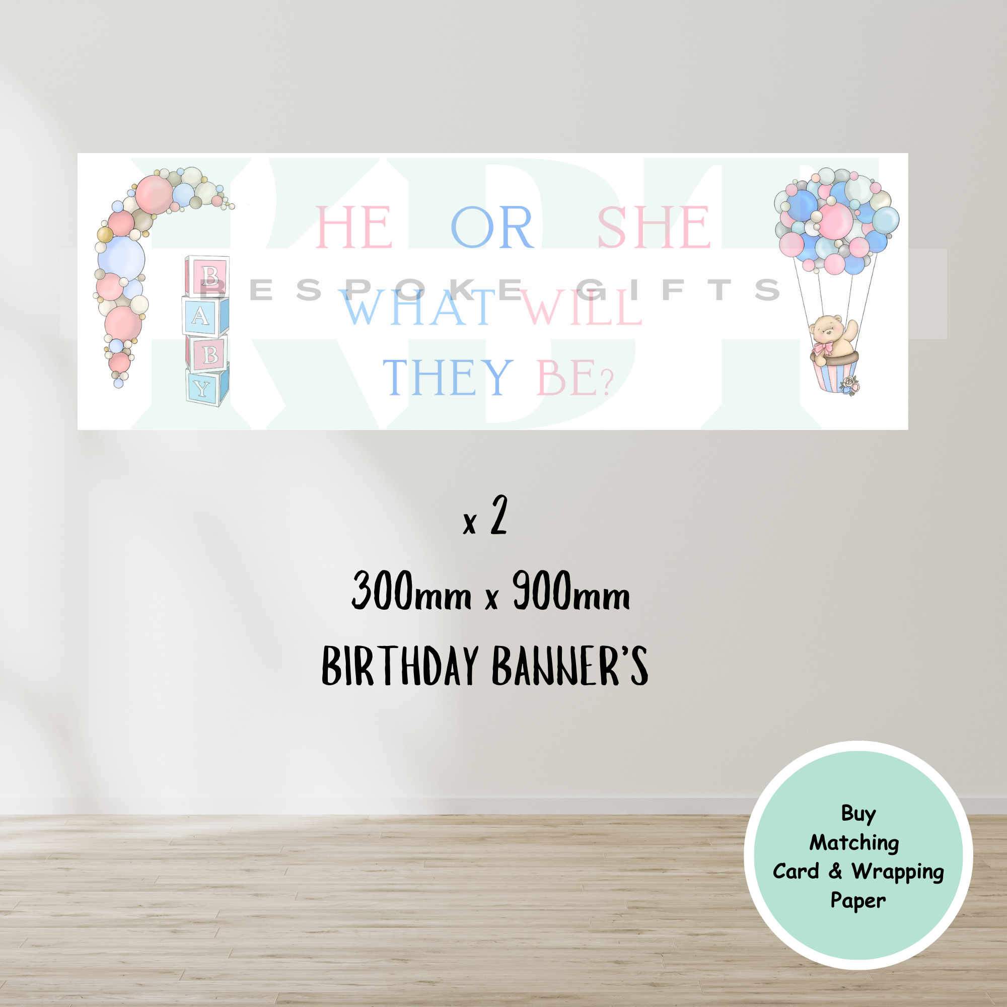 Gender Reveal Banner's