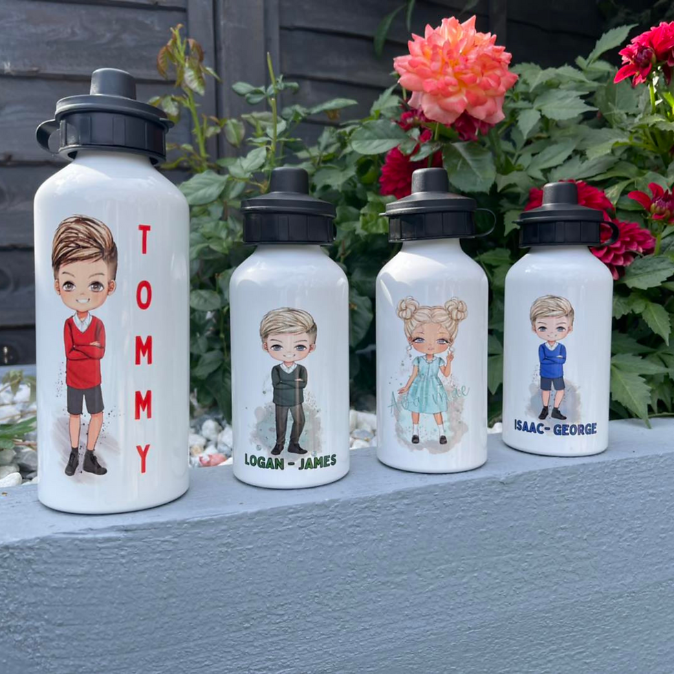 Thumbnail: Personalised School Girl Water Bottle