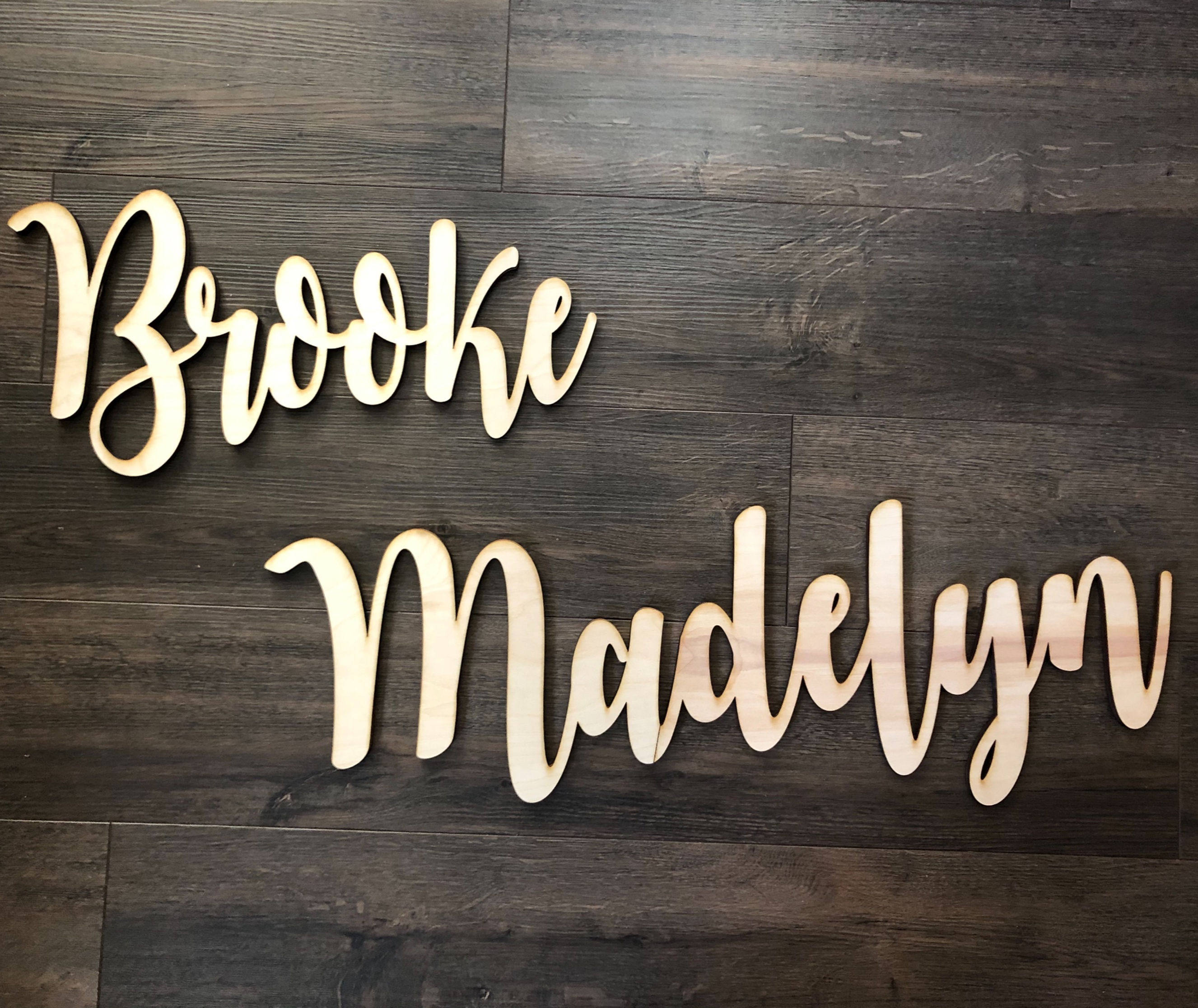Custom Name Cut-Outs