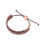 Thumbnail: Links of London 18kt Rose Gold Vermeil, Taupe & Copper Cord Friendship Bracelet