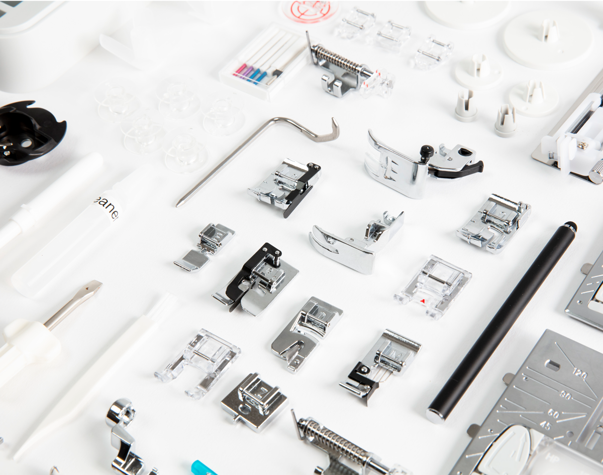 Janome Continental M17 professional quilting sewing and embroidery accessories