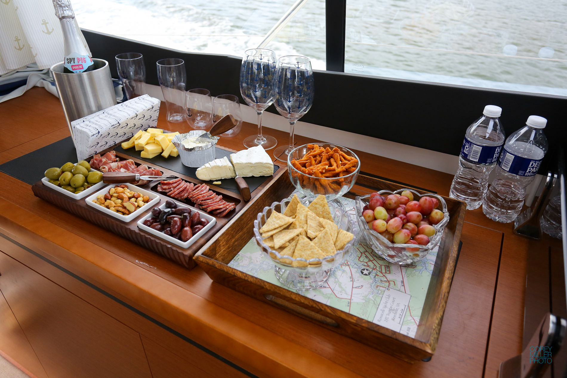 Private Chesapeake Bay sunset Dinner cruise with panoramic views near Reedville VA