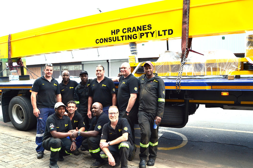 The dedicated team from HP Cranes Consulting (Pty) Ltd