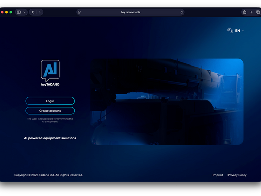 “Hey Tadano” – helpful AI assistant now also with voice control