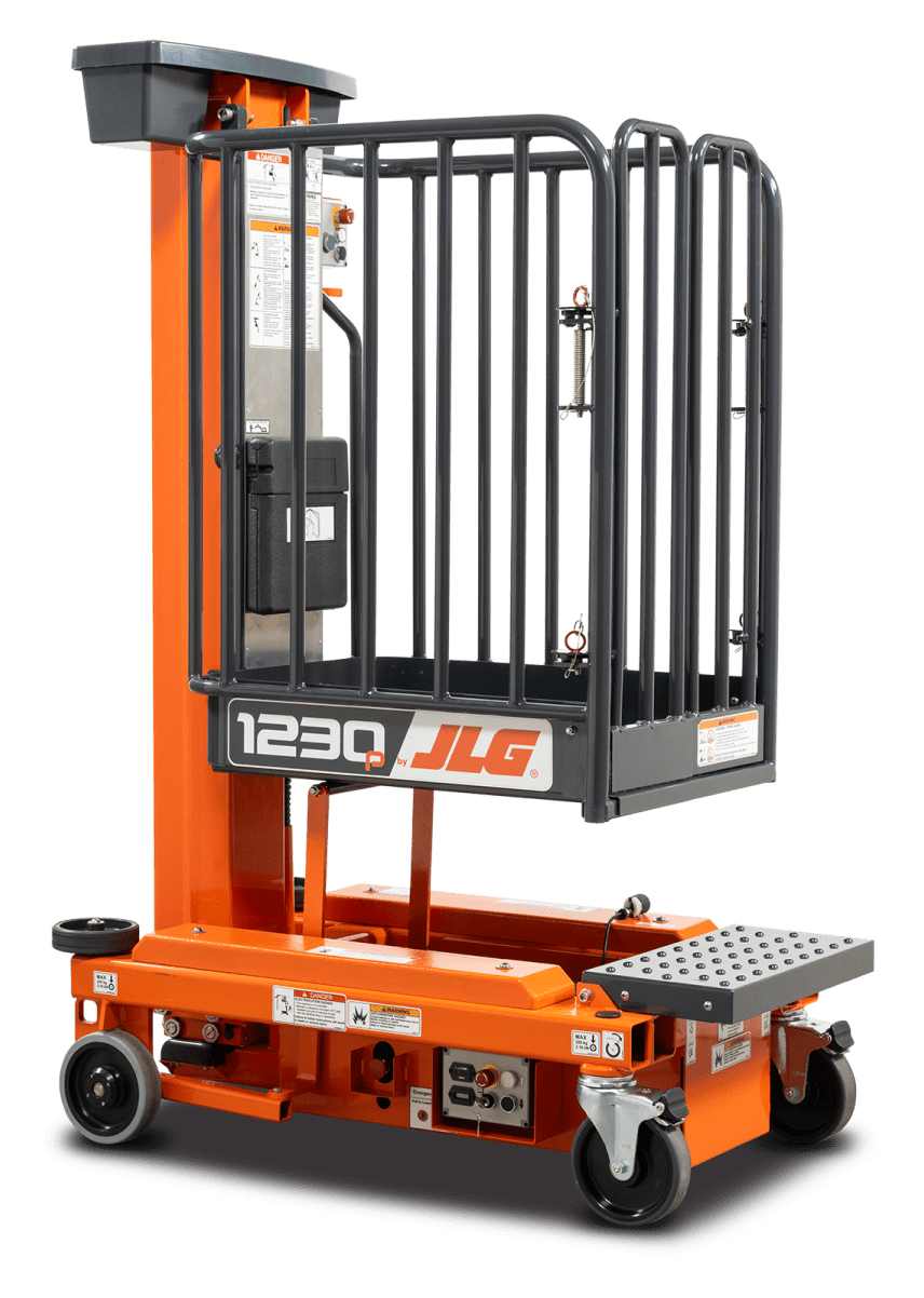 JLG 1230P push around low-level access lift used for safe indoor maintenance work at height