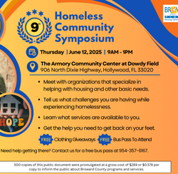 Homeless Community Symposium - Flyer