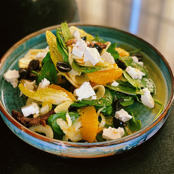 Lamb, Feta, Fennel, & Orange Salad