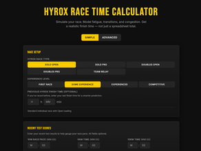 Hyrox Race Time Calculator