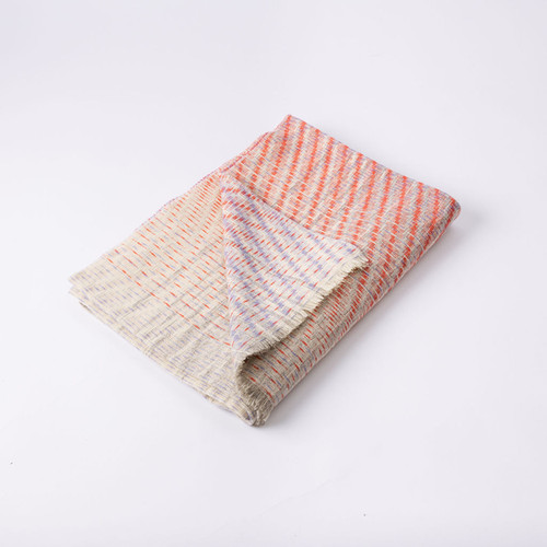 Wool & Linen Blanket - Lilac/Lipstick