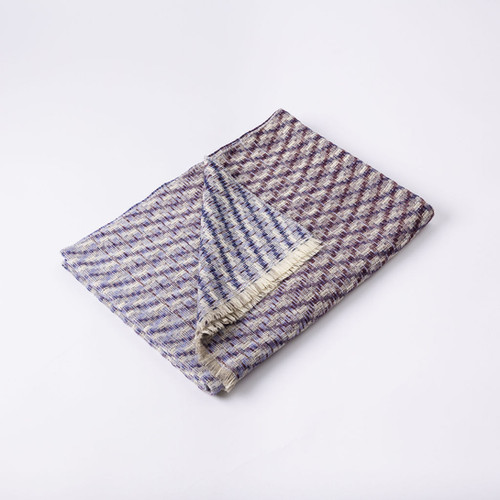 Wool &amp; Linen Blanket - Amethyst