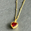 Thumbnail: Garnet Heart Necklace
