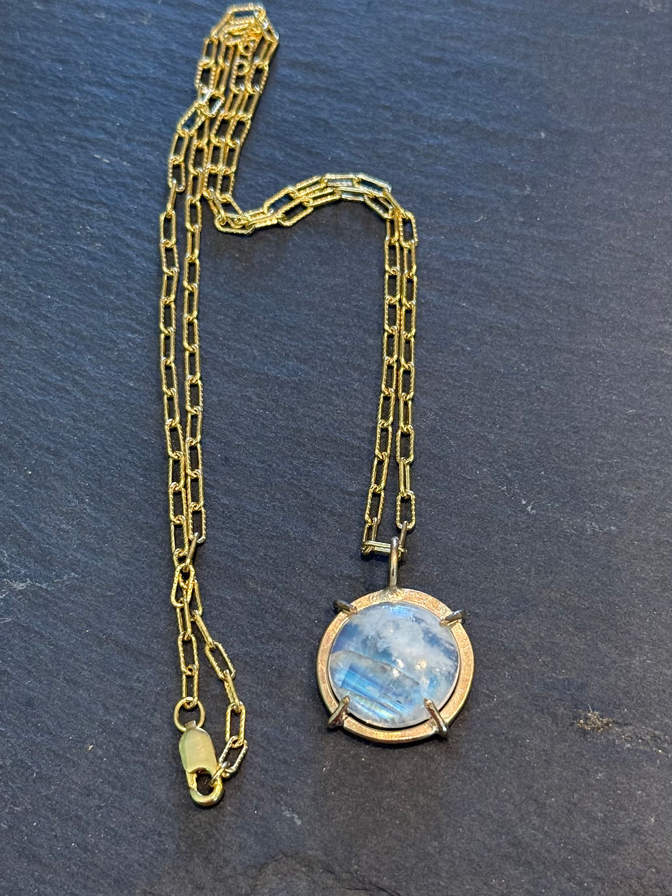 Rainbow Moonstone Necklace