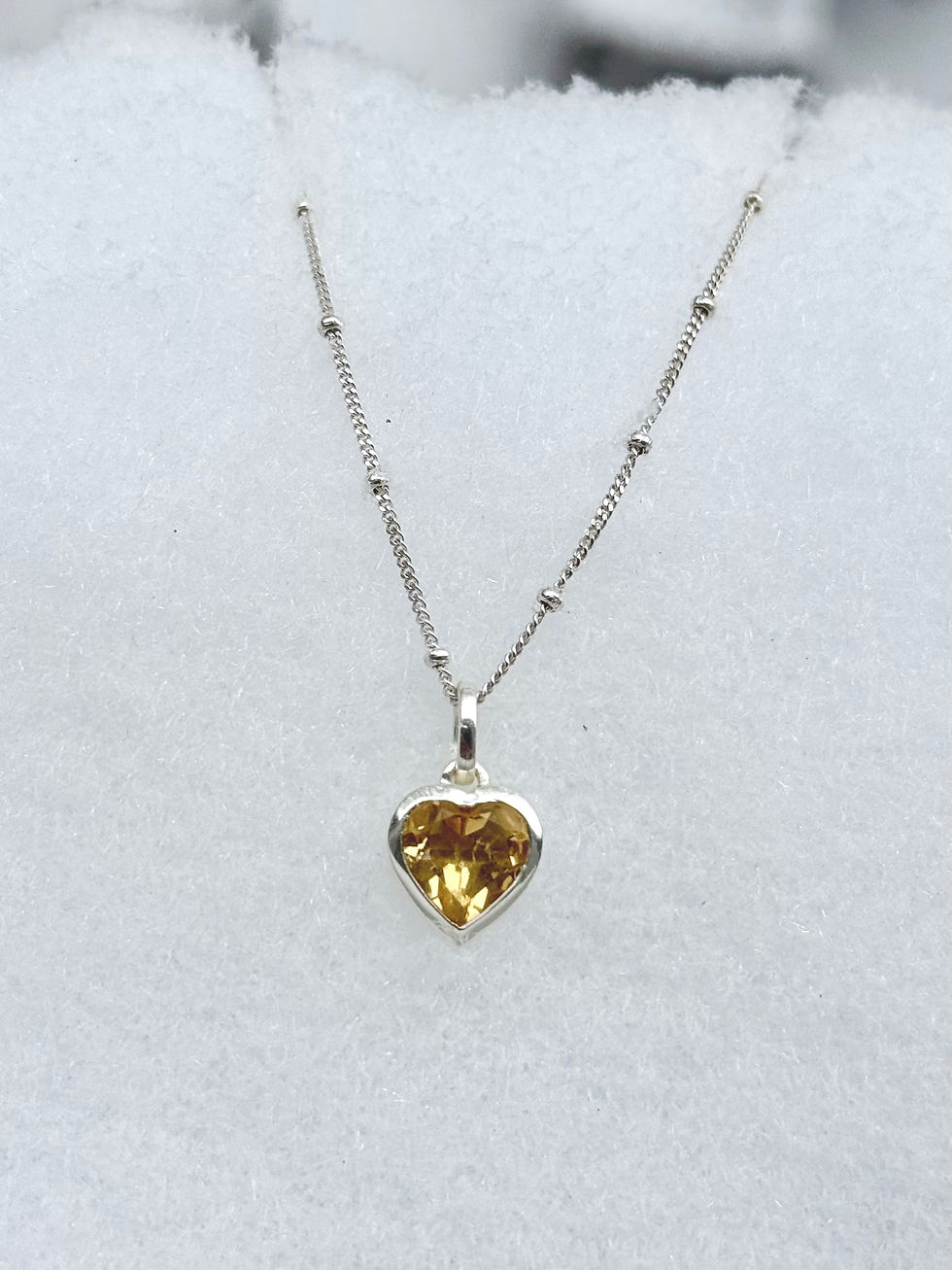 Thumbnail: Citrine Heart Necklace