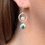 Thumbnail: You and Me Earrings - Diamond and Blue Topaz