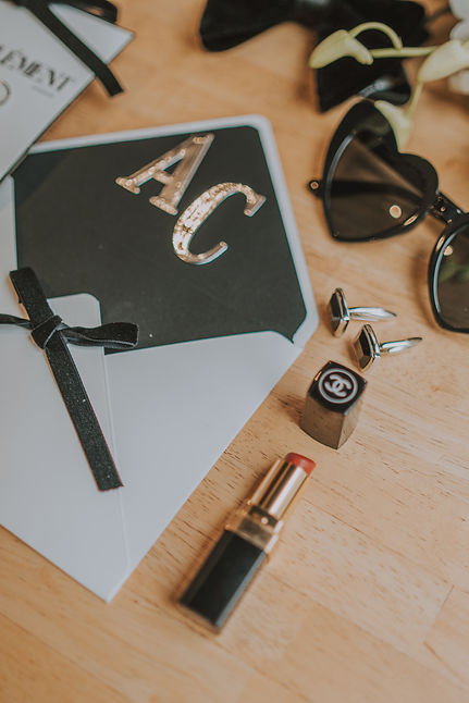 Flatlay papeterie mariage