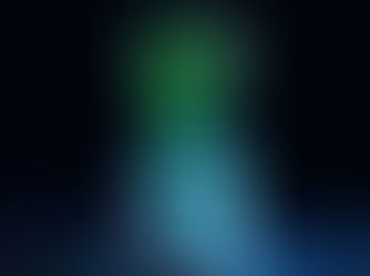 3D glowing green location pin with checkmark above a small building with cyan windows on a dark background.