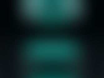 A glowing circular platform with network patterns is under a teal magnifying glass on a black background, creating a futuristic vibe.