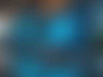 Monitors displaying financial graphs and charts on a desk in an office, with natural light and green plants in the background.