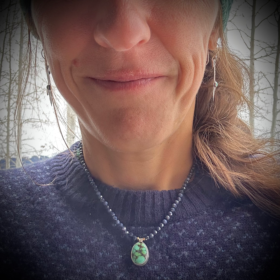 Thumbnail: Turquoise and Sapphire Necklace