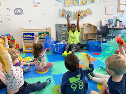 bright minds students music class