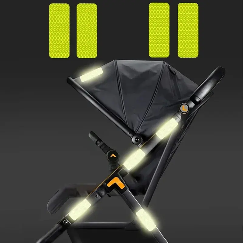 Thumbnail: Set of 10 Reflective Stickers for Baby Strollers