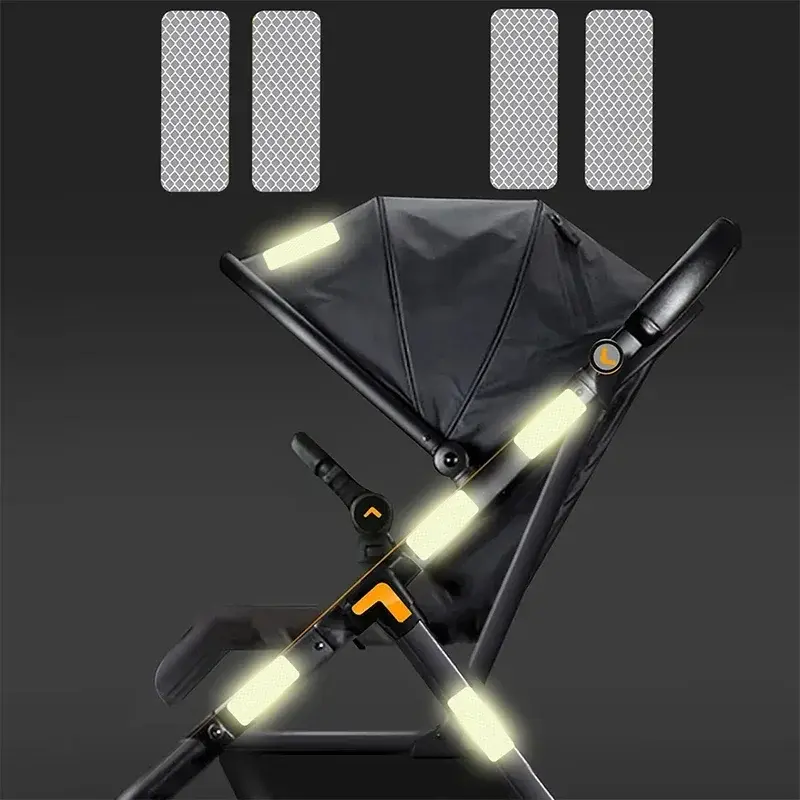 Thumbnail: Set of 10 Reflective Stickers for Baby Strollers