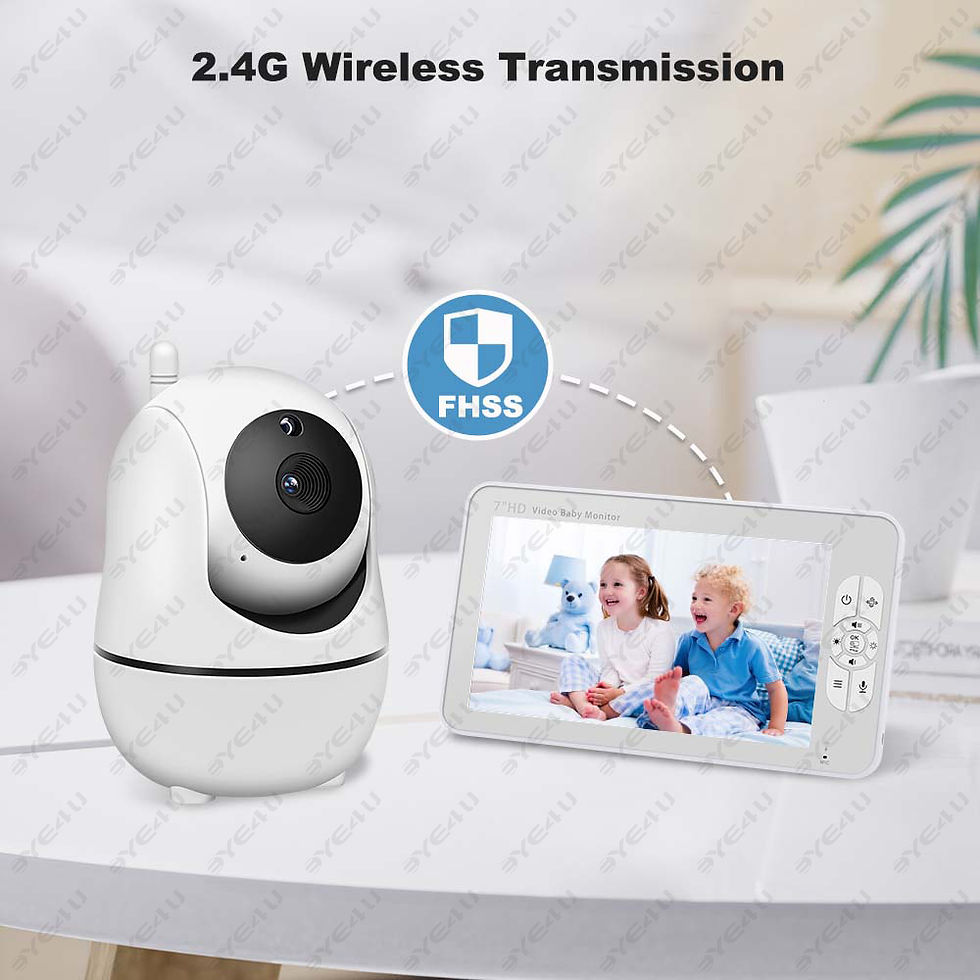 Thumbnail: 5 Inch Video Baby Monitor With Camera PTZ Zoom Babyphone Cam Security Protection