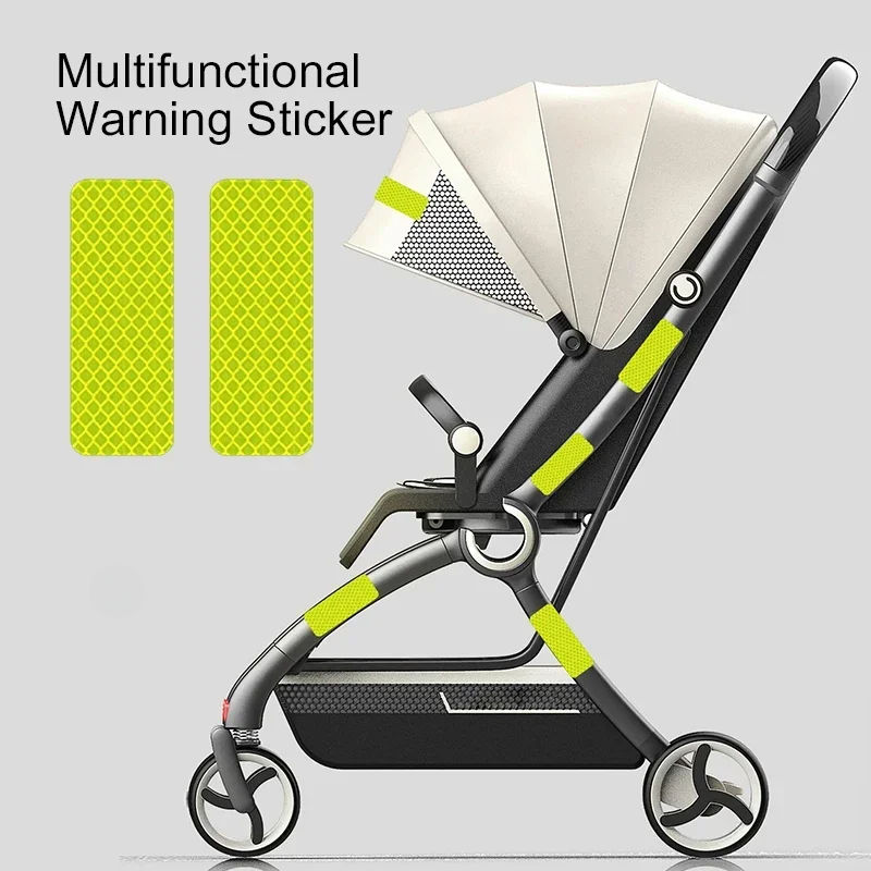 Thumbnail: Set of 10 Reflective Stickers for Baby Strollers