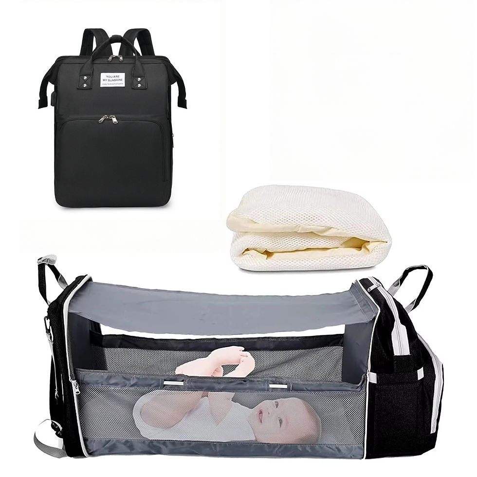 Thumbnail: 3-in-1 Foldable Backpack with USB Charging