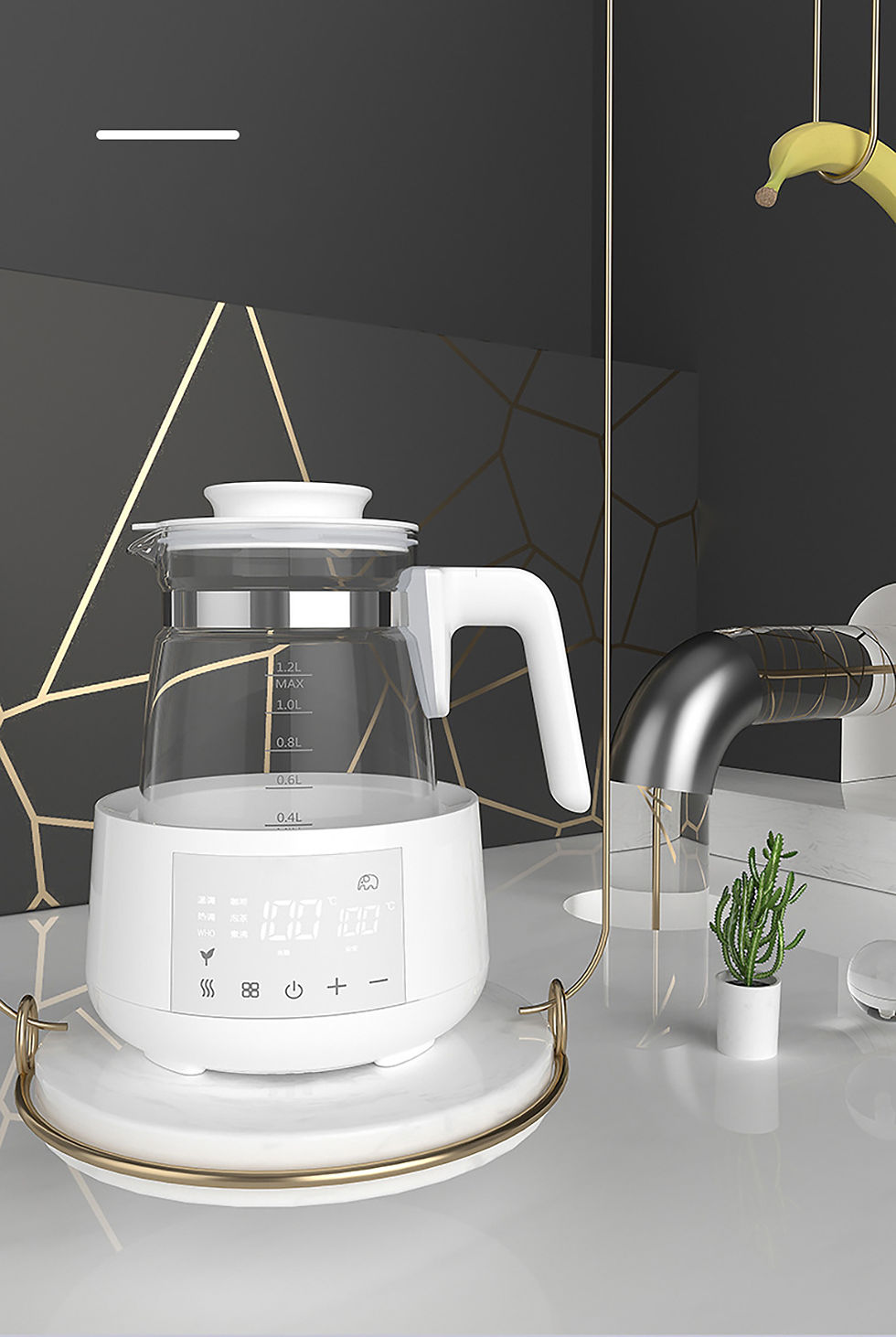 Thumbnail: 1.2L Electric Kettle with Thermostatic Regulator