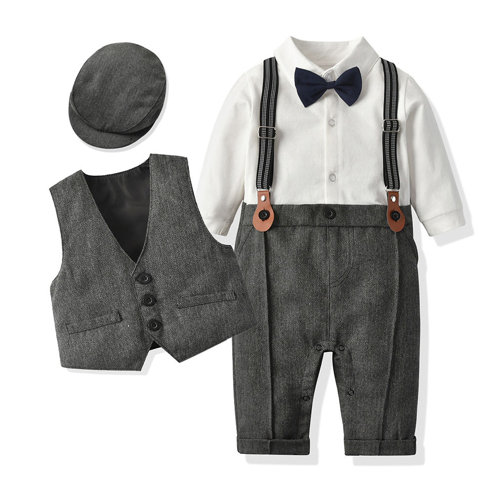 Thumbnail: Gentleman-style Children's Jumpsuit