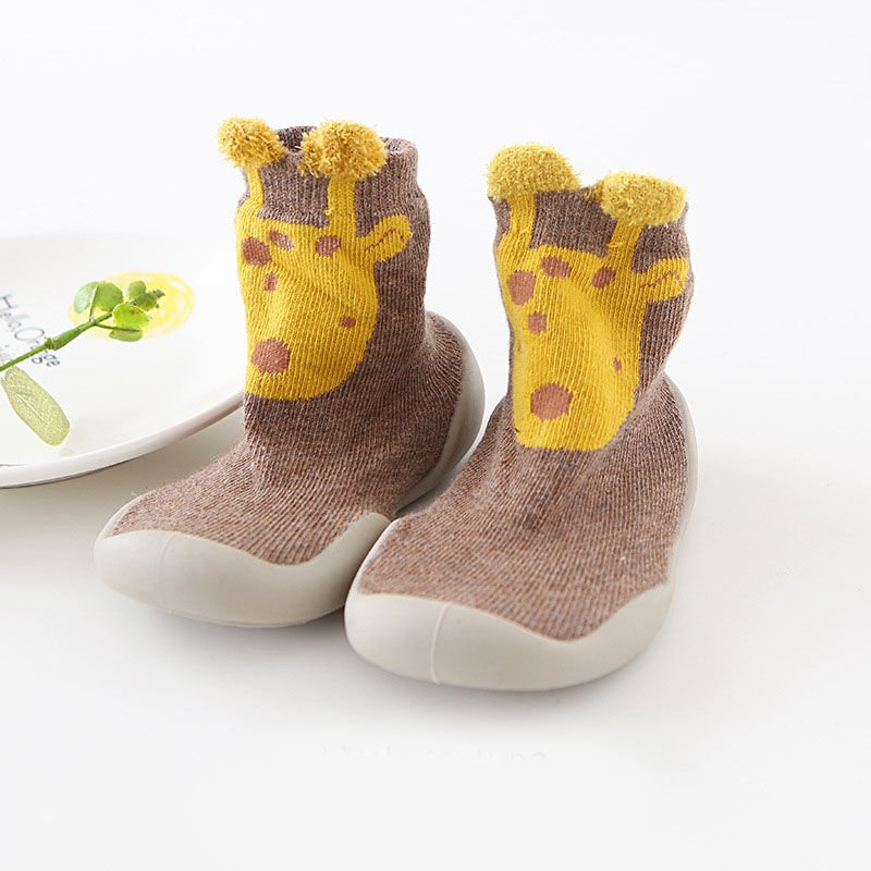 Thumbnail: Baby Shoes Toddler First Walkers Infant Boys Girls Kids Rubber Soft Non-Slip Sol
