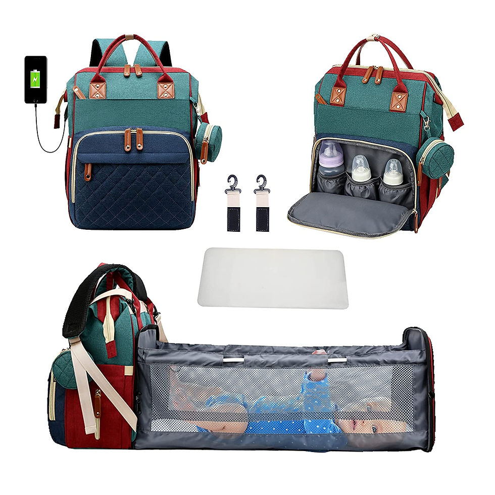 Thumbnail: 3-in-1 Foldable Backpack with USB Charging