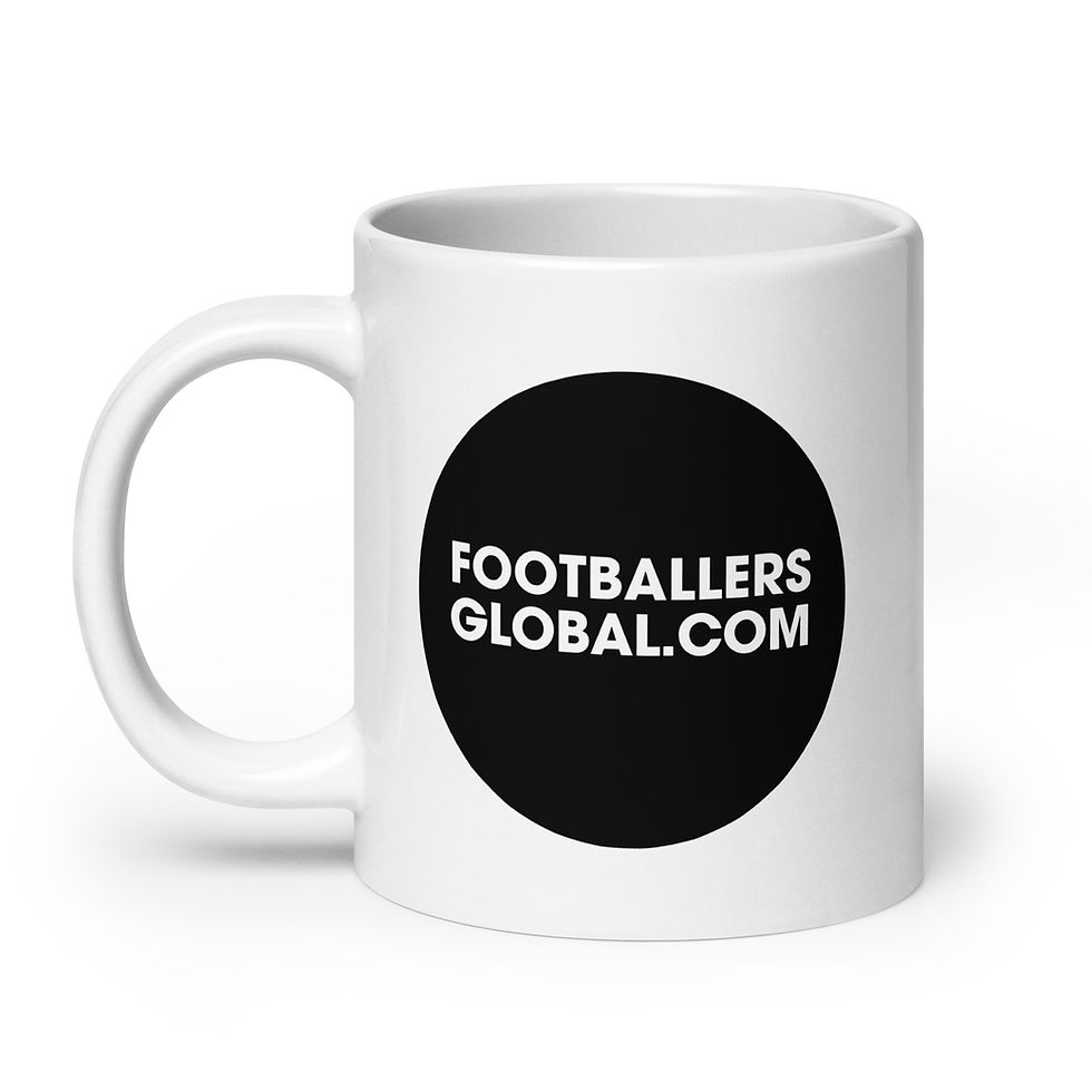 Thumbnail: Footballer Global White glossy mug