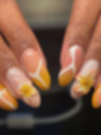3D flower nail art