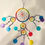 Thumbnail: Rainbow Silk with Colorful Shell Dream Catcher