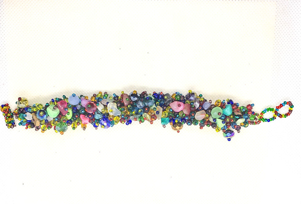Thumbnail: Beaded multicolored Guatemalan bracelet