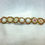 Thumbnail: Beaded flower bracelet orange and gold