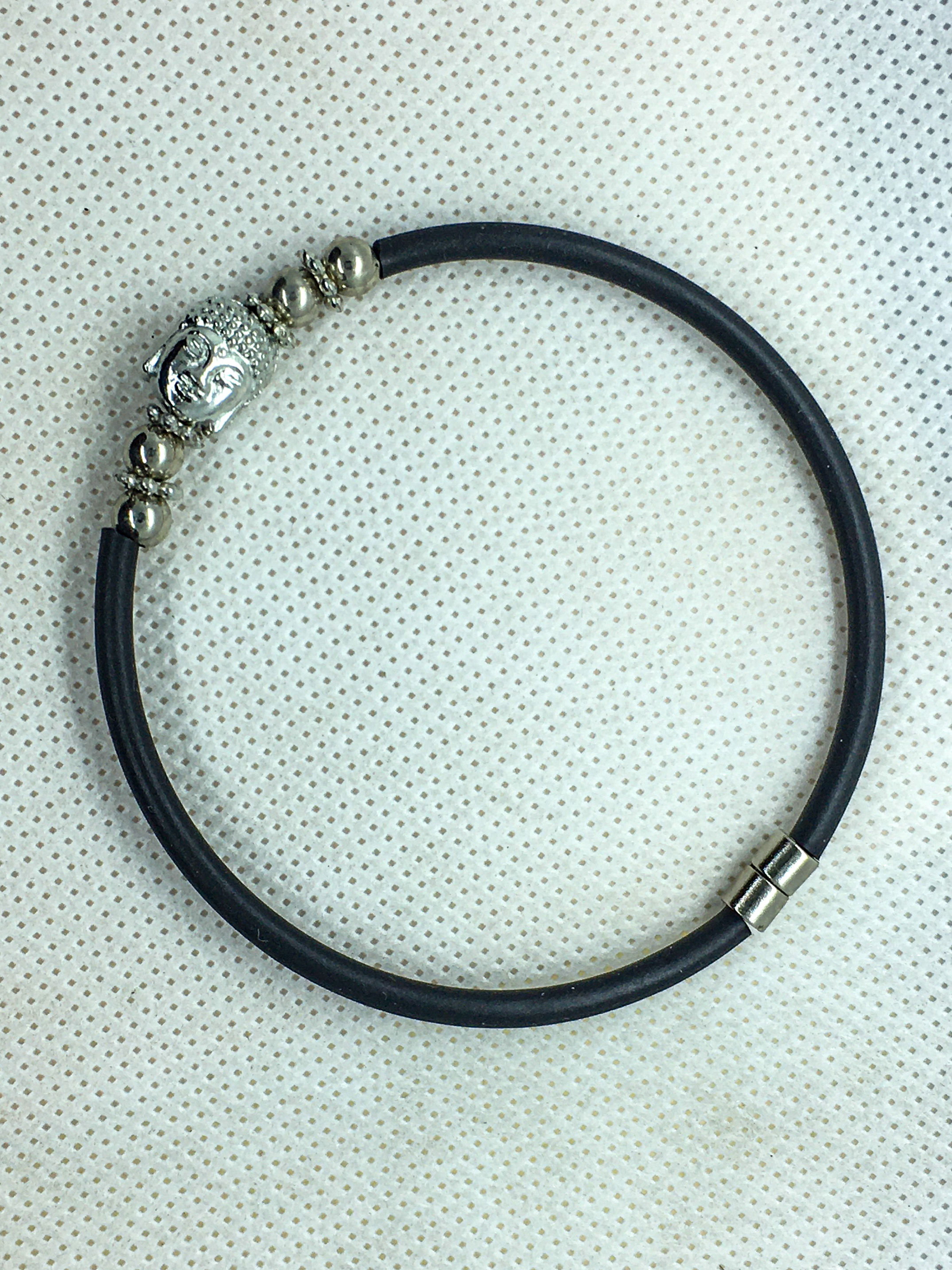 Magnetic Buddha head bracelet